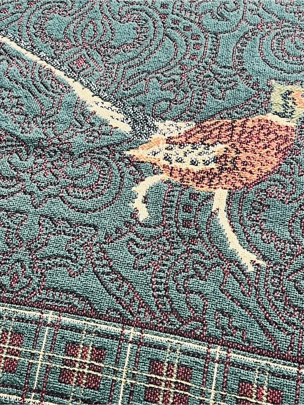 Vintage Goodwin Weavers Game Birds Tapestry Throw Blanket Plaid Duck Pheasant